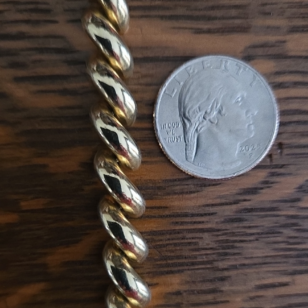 RARE VINTAGE HIDDEN CLASP 14K YELLOW GOLD SAN MARCO BRACELET ITALY - Picture 7 of 13